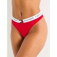 Tommy Hilfiger Women CLASSIC THONG (EXT. SIZE) UW0UW06039, Red (Primary Red), XS