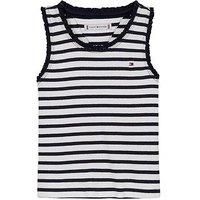 Tommy Hilfiger Girls Essential Rib Lace Tank Top - Multi