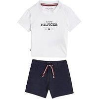 Tommy Hilfiger Baby Monotype T-Shirt And Short Set - Navy