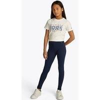 Tommy Hilfiger Girls Logo Legging - Navy