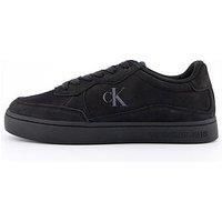 Calvin Klein Jeans Classic Cupsole Nubuck Lace Up Sneakers - Black