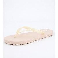 Calvin Klein Jeans Monogram Logo Flip Flops - Pink