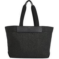 Calvin Klein Raffia Large Shopper Bag - Black