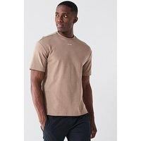 Calvin Klein Nano Logo Interlock T-Shirt - Light Brown