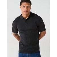 Calvin Klein Knitted Supima Cotton Polo Shirt - Black