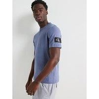 CK Jeans Men/'s Badge Regular TEE J30J323484, Grey (Grisaille), M