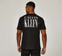 Calvin Klein Jeans Serif Font Graphic T-Shirt - Black