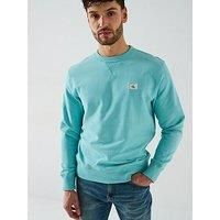 Calvin Klein Jeans Woven Label Crew Neck Sweatshirt - Light Green