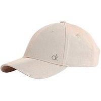 Calvin Klein Metal Logo Cotton Cap - Cream