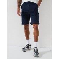 Calvin Klein Modern Twill Cargo Shorts - Dark Blue