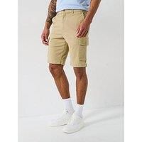 Calvin Klein Modern Twill Cargo Shorts - Natural