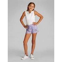 Calvin Klein Jeans Girls Metallic Ck Shorts - Purple