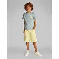 Calvin Klein Jeans Boys Chest Surf Graphic Short Sleeve T-Shirt - Green