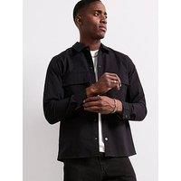 Calvin Klein Jeans Double Pocket Overshirt - Black