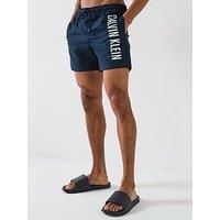 Calvin Klein Men’s Medium Drawstring Swim Shorts, Blue (Dark Sapphire), M