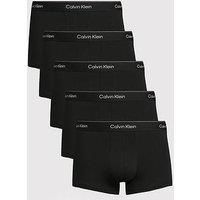 Calvin Klein Icon Cotton Stretch 5 Pack Trunks - Black