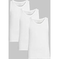 Calvin Klein Men Tank 3PK LV00NB4184, White (White, White, White), XXL