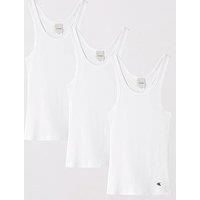 Calvin Klein 3 Pack Scoop Neck Cotton Tank Top - White