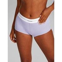 Calvin Klein Modal Rib Shorts - Purple