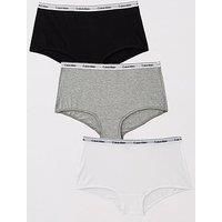 Calvin Klein Jeans  BOYSHORT 3 PK  women's Boxer shorts in Grey