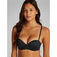 Calvin Klein Perfectly Fit Push Up Strapless Bra - Black