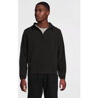 Calvin Klein Sport Ck Sport Hooded Zip Thru Woven Lightweight Jacket - Black