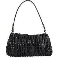 Calvin Klein Jeans Rouched Shoulder Bag - Black