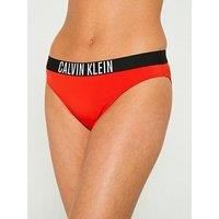 Calvin Klein Logo Waistband Bikini Brief - Red