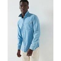 Calvin Klein Jeans Casual Classic Pocket Logo Denim Shirt - Light Wash
