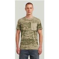 G-STAR Men/'s Woven Pocket R T T-Shirt, Multicoloured (Light Toggee Shadow Camo D26048-e041-h175), S