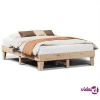 vidaXL Bed Frame without Mattress 150x200 cm King Size Solid Wood Pine