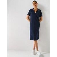 Tommy Hilfiger Slim Mini Polo Dress - Navy