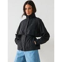 Tommy Hilfiger Women/'s UL NYLON PACKABLE WINDBREAKER WW0WW46444 Windbreaker Jacket, Black (Black), L