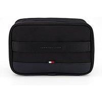 Tommy Hilfiger Men/'s TH NYLON TRAVEL WASHBAG AM0AM13526 Washbag, Black (Black), OS