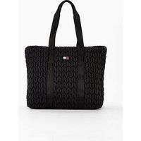 Tommy Jeans Tommy Jean Ubran Quilted Tote Bag - Black
