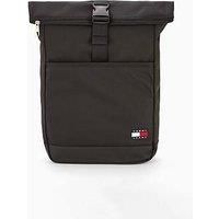 Tommy Jeans Men/'s TJM Ess Daily Rolltop Backpack Am0Am13401, Black (Black), One Size