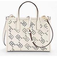 Tommy Hilfiger Mini Tote Monogram Bag - Ivory