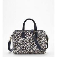 Tommy Hilfiger Jacquard Medium Duffle Bag - Space Blue