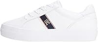 Tommy Hilfiger Vulc Webbing Sneaker FW0FW08903 Low Top, White (White), 7
