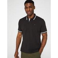 Tommy Jeans Regular Fit Tipped Polo Shirt - Black