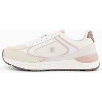 Tommy Hilfiger Fashion Runner Trainers - Cream/Light Pink