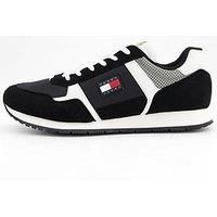Tommy Jeans Men/'s TJM Runner Casual Em0Em01590 Low Top, Black (Black), 10 UK