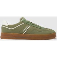 Tommy Jeans Greenwich Mix Trainers in Dark Green
