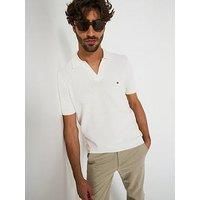 Tommy Hilfiger Knitted Polo Shirt - Off White