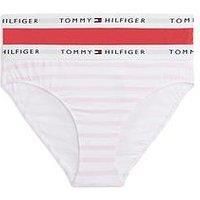 Tommy Hilfiger Girls 2 Pack Print Bikini Briefs - Multi