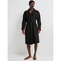Tommy Hilfiger Loungewear Essentials Waffle Robe - Black