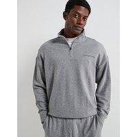 Tommy Hilfiger Loungewear Original Quarter Zip Sweat - Grey