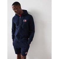 Tommy Hilfiger Americana Zip Through Hoodie - Black