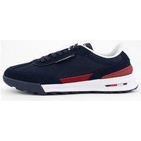 Tommy Hilfiger Nylon Mix Retro Runner Trainers - Navy