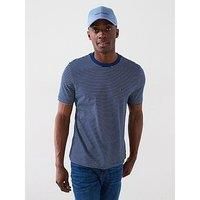 Tommy Hilfiger Men’s Short Sleeve Round Neck Seasonal Solid T-Shirt, Multicolor (Preppy Navy/Ivory Petal), S